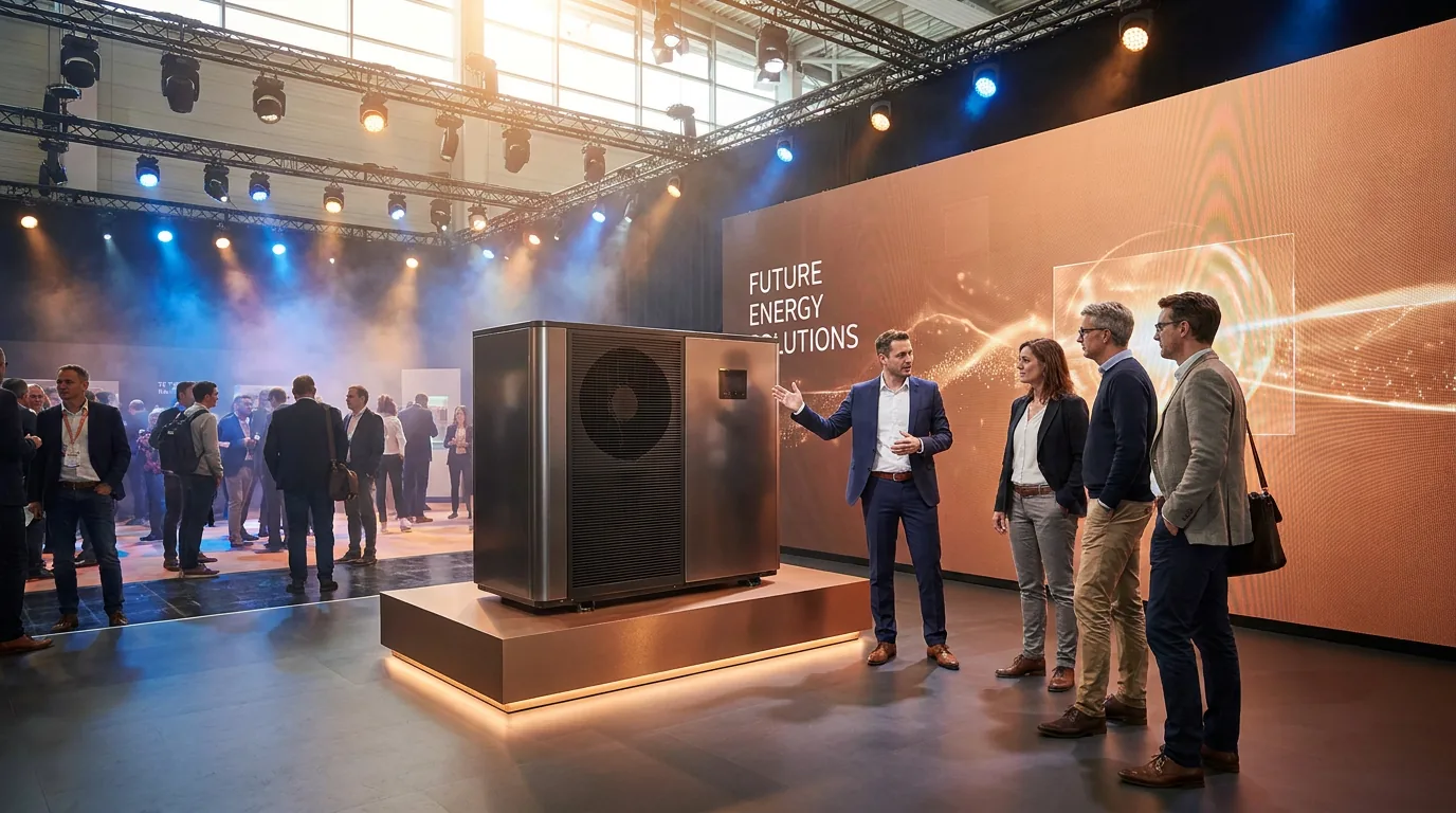 Produktpräsentation auf einer Fachmesse